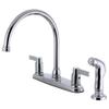 Kingston FB2791NDLSP 8" Centerset Kitchen Faucet, Polished Chrome view 1