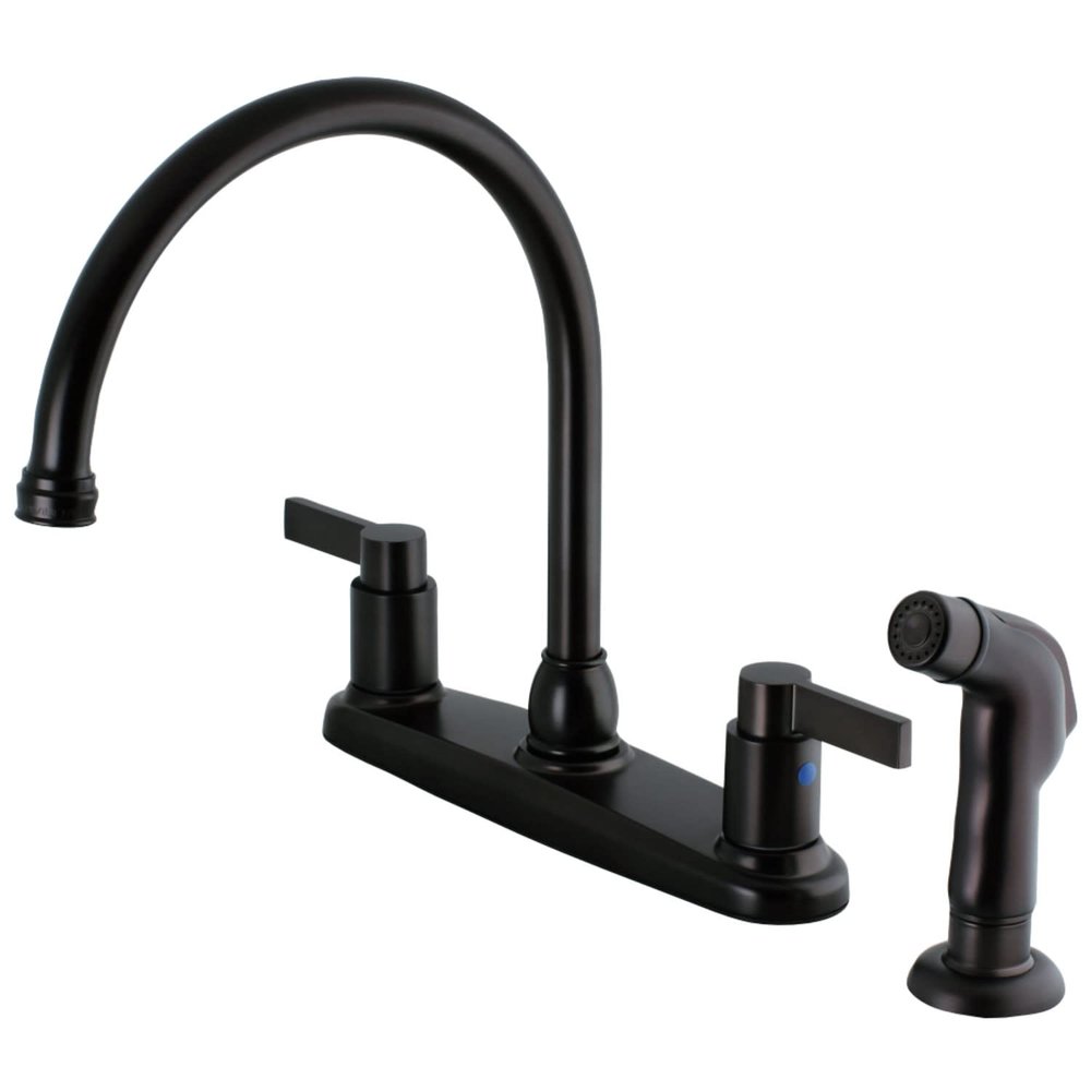 Kingston FB2795NDLSP 8" Centerset Kitchen Faucet, Oil Rubbed Bronze