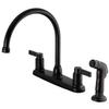 Kingston FB2795NDLSP 8" Centerset Kitchen Faucet, Oil Rubbed Bronze view 1