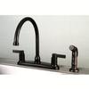 Kingston FB2795NDLSP 8" Centerset Kitchen Faucet, Oil Rubbed Bronze view 2