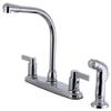 Kingston FB2751NDLSP 8" Centerset Kitchen Faucet, Polished Chrome view 1