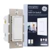 GE 12723 Enbrighten Add Z-Wave Zigbee Smart Lighting Controls, Works with Alexa, Google Assistant, SmartThings NOT A STANDALONE SWITCH, White & Light Almond view 1