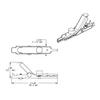 AST Labs Butt Set Line Cord Bed of Nails Straight Alligator Clip to Ring Terminal for TS22, etc. (1.5m / 59") view 4