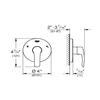 Grohe 19972EN2 Eurosmart New Single-Handle 5-Port Diverter Valve Trim Kit with Lever Handle, Brushed Nickel view 2