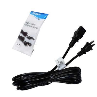 HQRP 10ft AC Power Cord Works with Onkyo DV-S939 DV-SP1000 DV-SP1000E DV-SP504 DV-SP504E DV-SP506 DV-SP800 DVD Audio Video Player Mains Cable, UL Listed