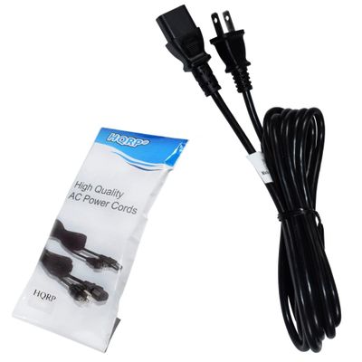 HQRP 10ft AC Power Cord Works with Yamaha A-S701 A-S801 Integrated Amplifier, CD-N500 Music Player, R-S700 Stereo Receiver Mains Cable, UL Listed