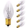 Betus [Original Replacement Long Lasting 15 Watt Dimmable E12 Socket Incandescent Candelabra Salt Lamp Bulb - Value Pack of 6(Warm Light) view 1