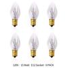 Betus [Original Replacement Long Lasting 15 Watt Dimmable E12 Socket Incandescent Candelabra Salt Lamp Bulb - Value Pack of 6(Warm Light) view 2