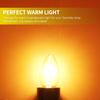 Betus [Original Replacement Long Lasting 15 Watt Dimmable E12 Socket Incandescent Candelabra Salt Lamp Bulb - Value Pack of 6(Warm Light) view 4