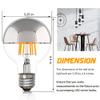ARGANOL Half Chrome Light Bulb Dimmable 6W (Equivalent 60 Watt), G80/ G25 Globe Shape 2700K Warm White Decorative LED Edison Bulb, Silver Tipped Mirror Larger Light Bulb E26 Base Pack of 4 view 3