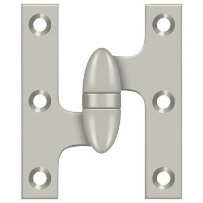 Deltana OK3025B15-L Solid Brass 3-Inch x 2 1/2-Inch Olive Knuckle Hinge
