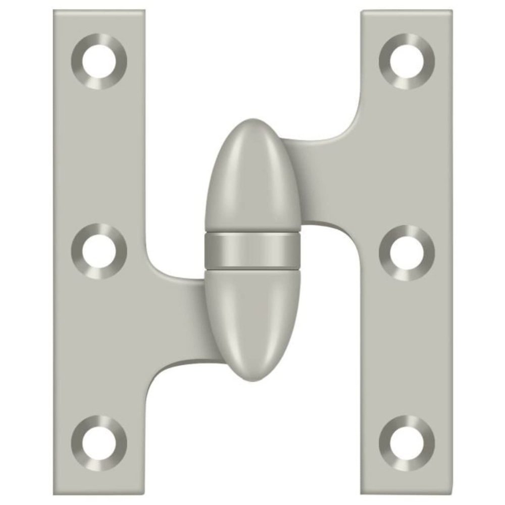 Deltana OK3025B15-L Solid Brass 3-Inch x 2 1/2-Inch Olive Knuckle Hinge
