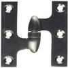 Deltana OK3025B15-L Solid Brass 3-Inch x 2 1/2-Inch Olive Knuckle Hinge view 3