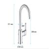 GROHE 23537002 | Eurosmart Basin Tap | L | Pop-Up Waste view 3