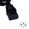 HQRP 10ft AC Power Cord fits Roland Fantom-XR, Fantom X6 X7 X8, V-Synth, Fantom-S, Fantom-S88 Synthesizer Keyboard Mains Cable, UL Listed view 2