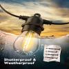 Minetom LED S14 Replacement Light Bulbs, 15 Pack Shatterproof Light Bulbs Equivalent to 11 W, E26 E27 Regular Medium Screw Base for Outdoor Home Light Fixtures and Decorative, 2700K, Warm White view 3
