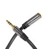 KabelDirekt  25ft  Headphone Extension Lead Cable, 3.5mm connectors (aux Audio Cable, Male Jack Plug/Female Jack, Practically Break-Proof Metal casing, Perfect for Headphones, Black) view 2