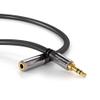 KabelDirekt  25ft  Headphone Extension Lead Cable, 3.5mm connectors (aux Audio Cable, Male Jack Plug/Female Jack, Practically Break-Proof Metal casing, Perfect for Headphones, Black) view 4