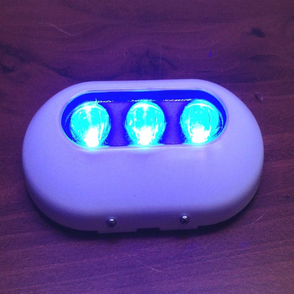 Super Bright Polymer Oval Marine Blue Underwater Light Boat 3 LED 6W Fishing