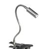 LUMINTURS(TM 3W LED Clamp Clip Lamp with Plug ON/Off Button Office Study Room Bedroom Book Light Gooseneck Flexible Pipe view 3