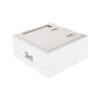 BELDEN AX102652 1200 IBDN Systems; Product Range:KEYCONNECT Series ROHS Compliant: YES, 2 Port, 2400, 3600, 4800, Plastic, Side Entry Box view 1