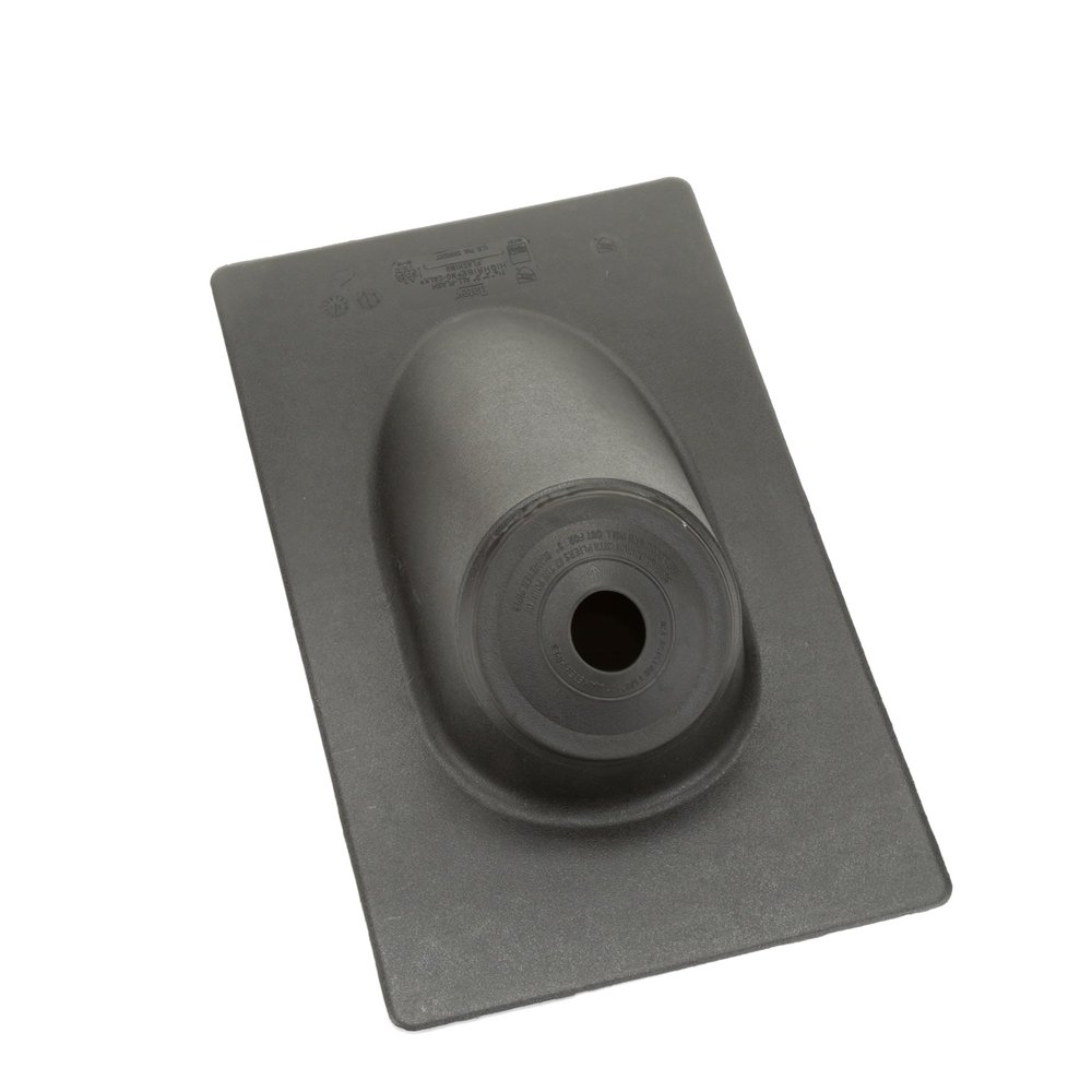 Oatey 11930 High-Rise Thermoplastic All-Flash No-Calk Roof Flashing, 11" x 19" Base, 1.5" to 3" Pipe Diameter