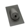 Oatey 11930 High-Rise Thermoplastic All-Flash No-Calk Roof Flashing, 11" x 19" Base, 1.5" to 3" Pipe Diameter view 1