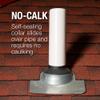 Oatey 11930 High-Rise Thermoplastic All-Flash No-Calk Roof Flashing, 11" x 19" Base, 1.5" to 3" Pipe Diameter view 2
