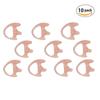10 Left Medium Flesh Flexible SEMI Custom Ear Mold Insert Rubber Gel EARPIECE Police Patrol Duty Gear view 1
