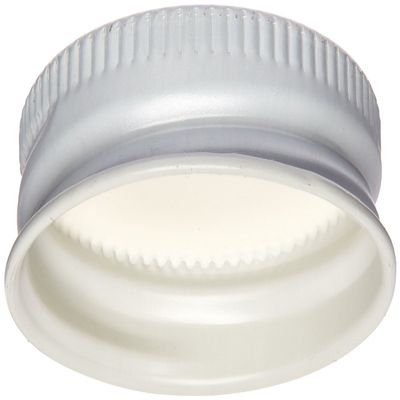 FastRack White Metal Growler Caps 38mm Fits Most 1/2 and 1 Gallon Jugs, Made in USA - Beer/Kombucha/Homebrew Bottle (12)