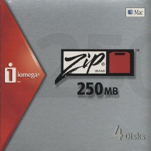 Iomega 250 MB ZIP Disk, MAC Formatted, Part # 31613- New and Factory Sealed