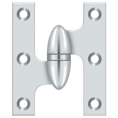 Deltana OK2520U26-L Solid Brass 2 1/2-Inch x 2-Inch Olive Knuckle Hinge