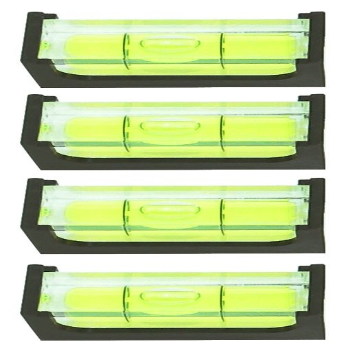 4 x Large Block High Visibility Magnetic Bubble Spirit Level ideal for Tripod Magnet Desmond