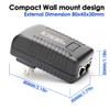 PoE Injector, 48V Power Supply Adapter,10/100Mbps IEEE 802.3af Compliant for Most POE Camera and IP Phone view 4