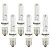 Bulbrite KX60CL/E12 60-Watt Dimmable KX-2000 Krypton/Xenon T3, Candelabra Base, Clear [6 Pack] view 1