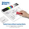 NEEWER Acrylic Film Movie Directors Clapper Board Kit, 12"x10" Plastic Movie Theater Cut Action Scene Clapboard with a Magnetic Eraser, 2 Water Based Pens, a Cleaning Cloth & L Shaped Hex Key (White) view 3
