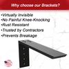 Solid Heavy Duty Steel Countertop Support Bracket, 1 Count, 10 inch, Angle L-Brackets for Shelves, DIY Projects, Made with American Steel, Hardware Included by Original Granite Bracket view 3