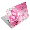 Pink Butterfly11.6 13 13.3 14 15 15.6 inches Netbook Laptop Skin Sticker Reusable Protector Cover Decal FY-NEK-009 view 1