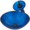 Novatto VERDAZZURRO Glass Vessel Bathroom Sink Set, Oil Rubbed Bronze view 1