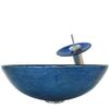 Novatto VERDAZZURRO Glass Vessel Bathroom Sink Set, Oil Rubbed Bronze view 2
