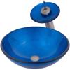 Novatto VERDAZZURRO Glass Vessel Bathroom Sink Set, Oil Rubbed Bronze view 3