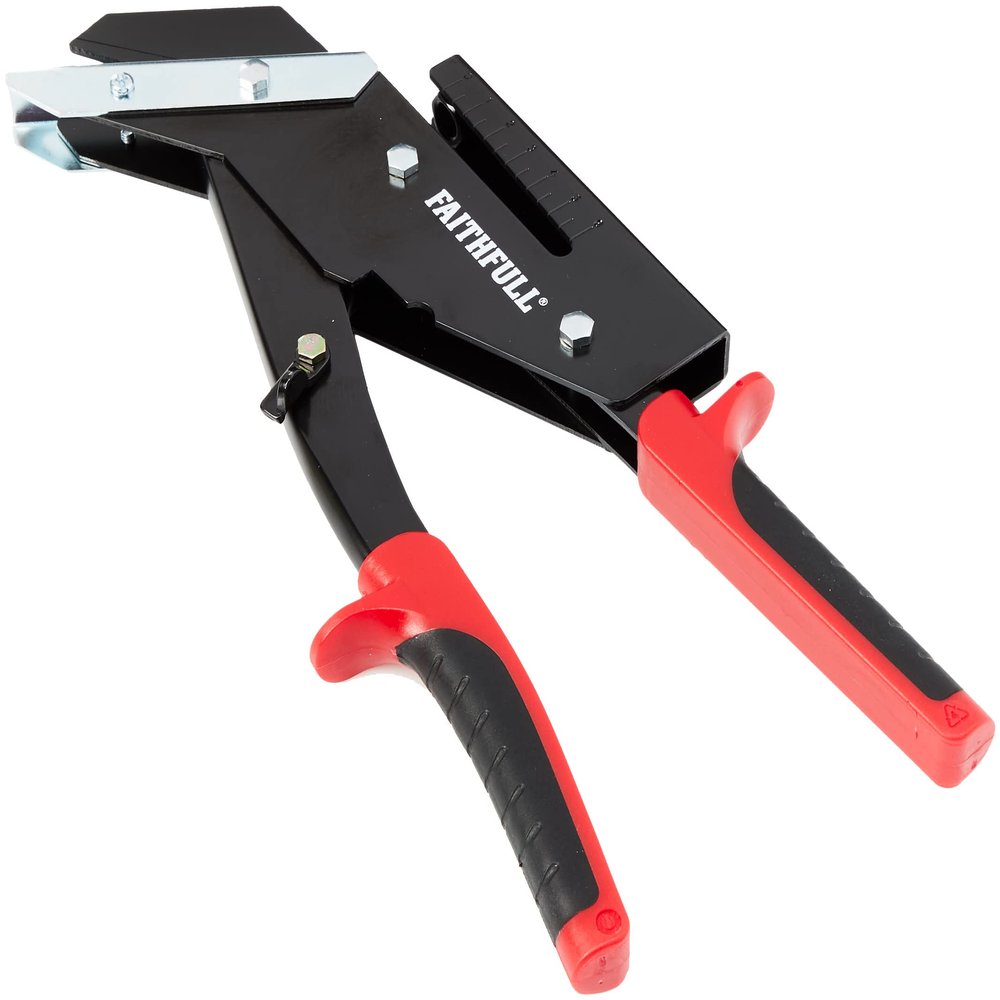 Faithfull FAISLATECUT Professional Slate Cutter/Punch 35 mm (3 mm Thick) Single Stroke Cutting Capacity