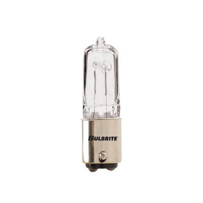Bulbrite Q100CL/DC 100-Watt Dimmable Halogen JD Type T4, Double Contact Bayonet Base, Clear [6 Pack]