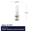 Bulbrite 473261 KX60FR/DC 60-Watt Dimmable KX-2000 Krypton/Xenon T3, DC Bayonet Base, Frost (Pack of 4) view 2
