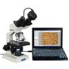 OMAX 40X-2500X Lab Binocular Biological Compound LED Microscope with 3D Mechanical Stage and Coaxial Coarse/Fine Focusing Knob view 3