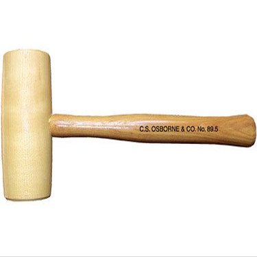 C. S. Osborne No. 89.5-2 Barrel Shaped Hickory Mallet, 24 OZ (MPN #61012)