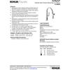 KOHLER K-99262-VS Artifacts 2-Hole Kitchen Sink Faucet and 14-11/16-Inch Swing Spout, Vibrant Stainless view 2