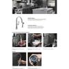 KOHLER K-99262-VS Artifacts 2-Hole Kitchen Sink Faucet and 14-11/16-Inch Swing Spout, Vibrant Stainless view 4