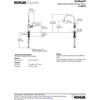 Kohler K-99263-VS Artifacts Single-Hole Kitchen Sink Faucet with 14-11/16-Inch Swing Spout and Arc Spout Design, Vibrant Stainless view 3