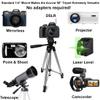 Acuvar 50" Aluminum Tripod for iPhone Camera & Camcorder with Phone Holder, Phone Stand to Fit All Phones, iPhone & All Samsung Galaxy Android & Nikon Canon Sony Olympus Fuji Cameras with Travel Bag view 2